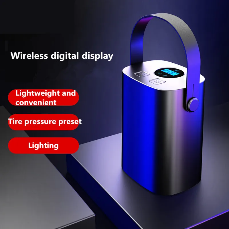 Digital Tire Inflator Tyre Car Portable Air Mini Compressor Pump Wireless Motorcycles Bicycles    Compresor De Aire 12v De Coche