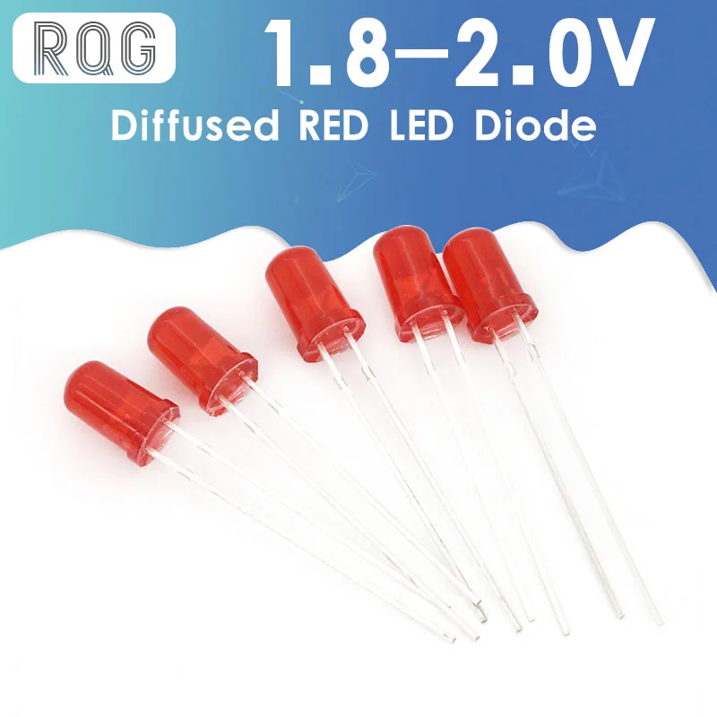 100pcs 2 Pin 3mm 5mm Round LED Wide Angle Light Super Bright DIY Emitting Diode 