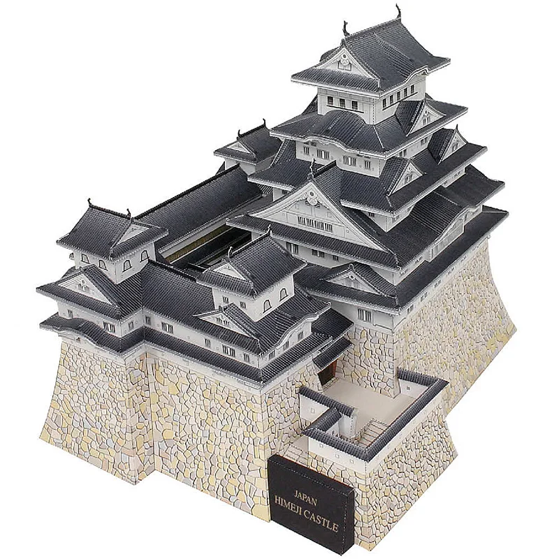Складной строительный мини замок Himeji 3D бумажная модель дома архитектурная