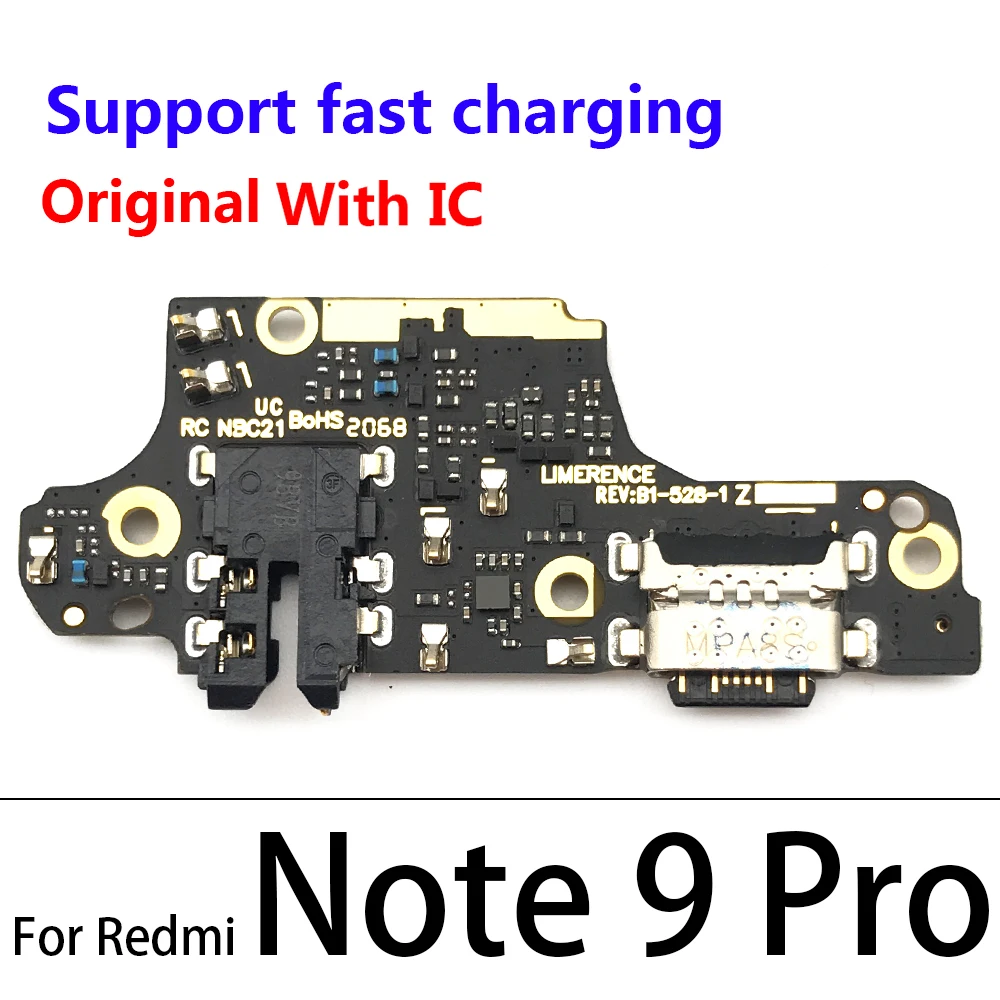 Зарядная док станция для Xiaomi Redmi Note 3 4 4X 5 6 7 8T 9 9S Pro 152 мм|Шлейфы мобильных телефонов|