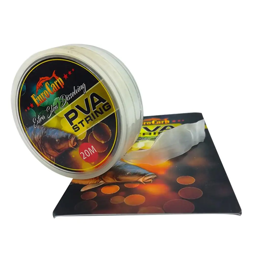 Super Strong 20m Reel PVA Fishing String Water Soluble Braided Sink Line For Carp Fishing Lure Baiting Hair Rig Tackle Accessory