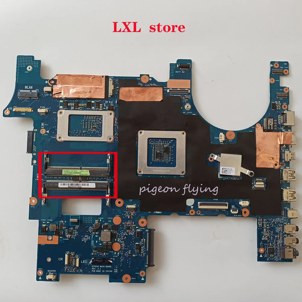 incredible  G752VS motherboard for ASUS ROG G752VS G752 G752VM G752V laptop CPU:I7-6700HQ GPU:GTX1070 4xSO-DIMM