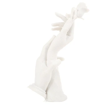 

Novelty Resin Hand Mold Ring Display Mannequin Jewelry Holder Bracelet Display Stand Rack Necklace Showing Shelf Showcase Props