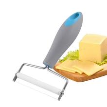 1 шт. пластиковая ручка для резки сыра, слайсер для сыра из нержавеющей стали, скребок для сыра, масла, инструменты для выпечки, кухонные аксессуары