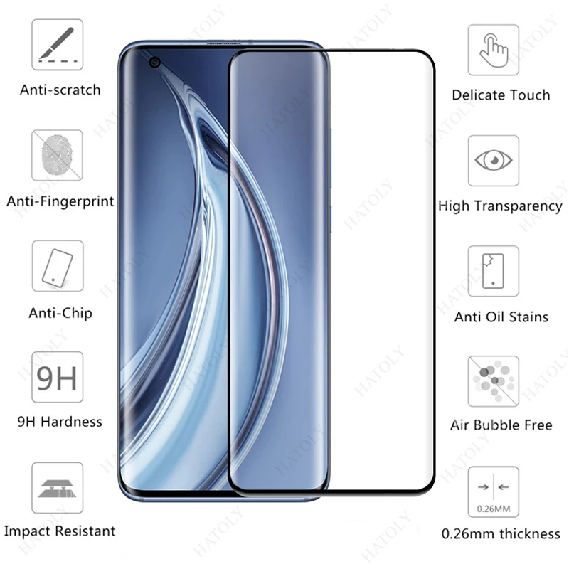 2 шт. для Xiaomi Mi 11 стекла 10 Pro Ultra Примечание Lite Защитная пленка экрана мобильного