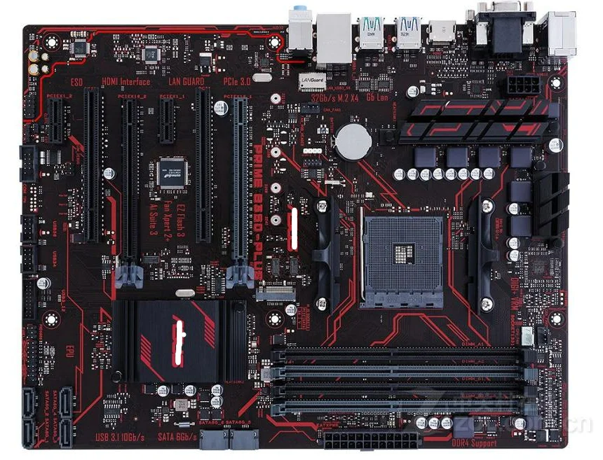 PRIME B350-PLUS оригинальная материнская плата B350 разъем AM4 M.2 DDR4 64 Гб USB3.0 USB3.1 платы SATA3
