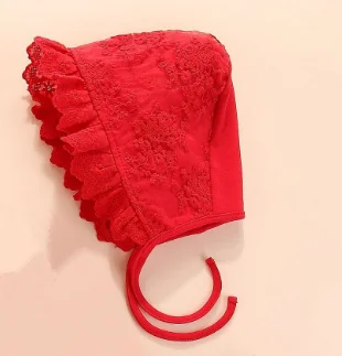 hat 3 Шляпки принцессы для маленьких девочек; милые мягкие хлопковые шапки с большим цветком для малышей; аксессуары для детской фотосъемки - Цвет: hat 3