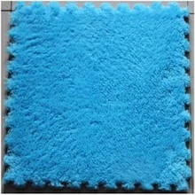 Синий желтый гостиная спальня детская мягкая головоломка лоскутный коврик