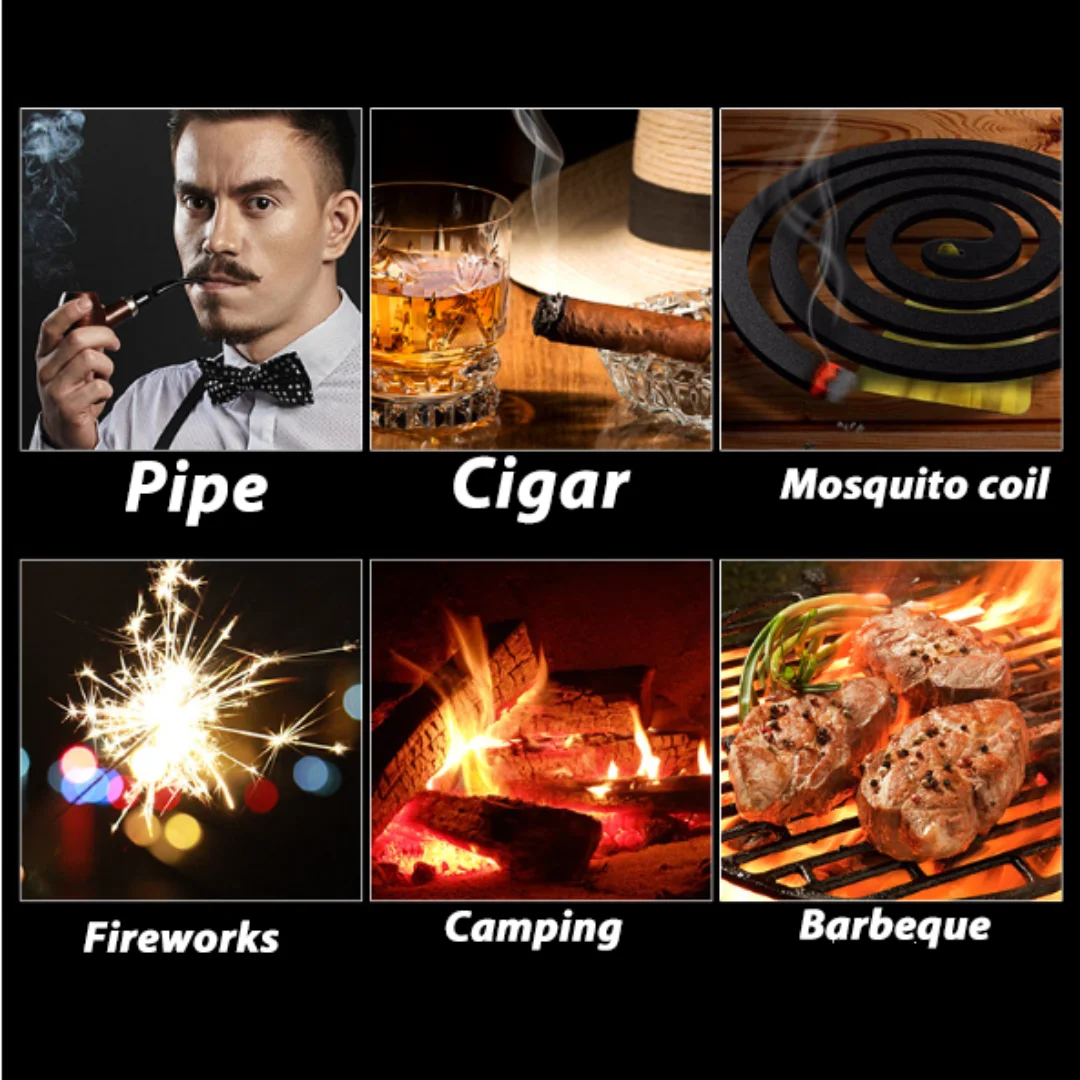 Cigarette Lighter Butane Gas Torch, Inflatable Jet Flame, Windproof Cigar Pipe Lighters, Gifts for Men, Fashion, New