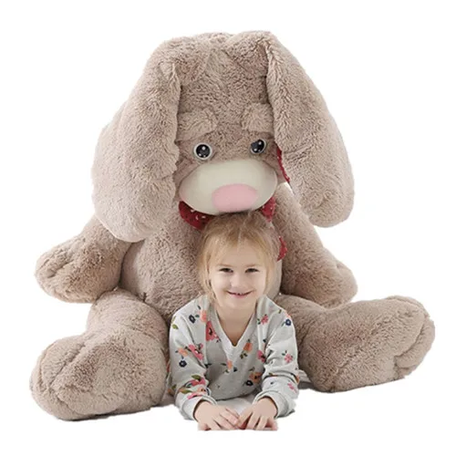 Fancytrader Giant Pop Anime Bunny Plush Doll Big Soft Stuffed Long Ear Rabbit Animals Toy 3 Colors (1)