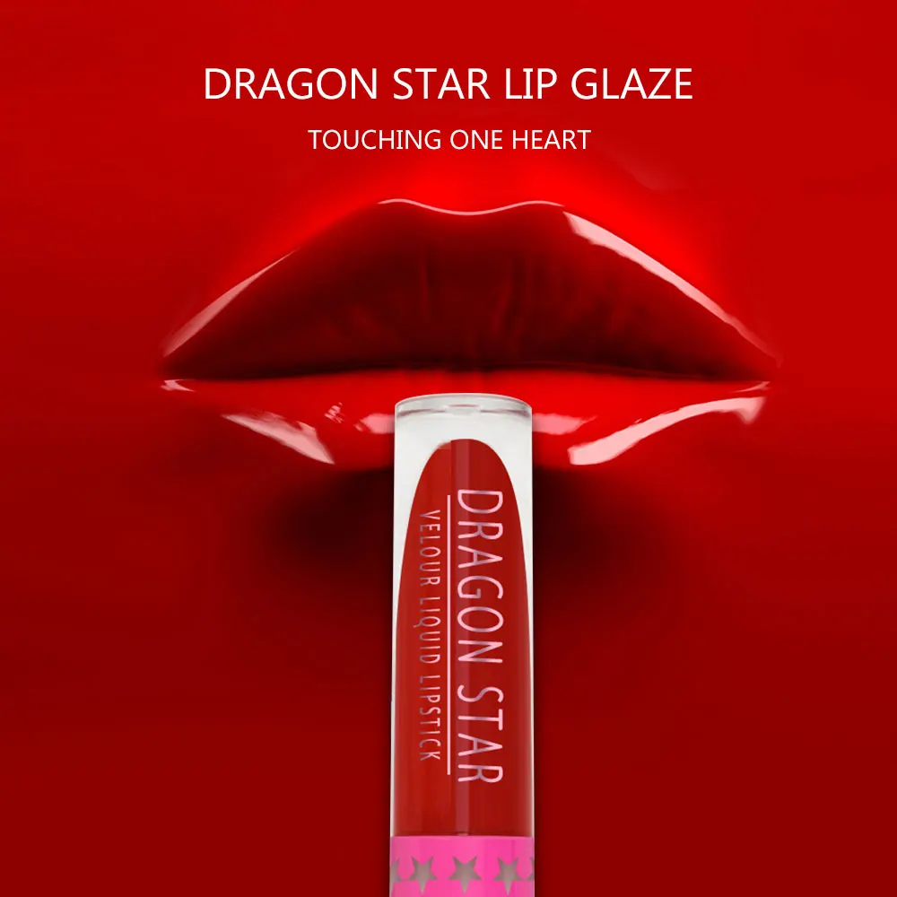 

Matte velvet purple black white bite lip matte lipstick waterproof non-stick cup stars lip color metal color