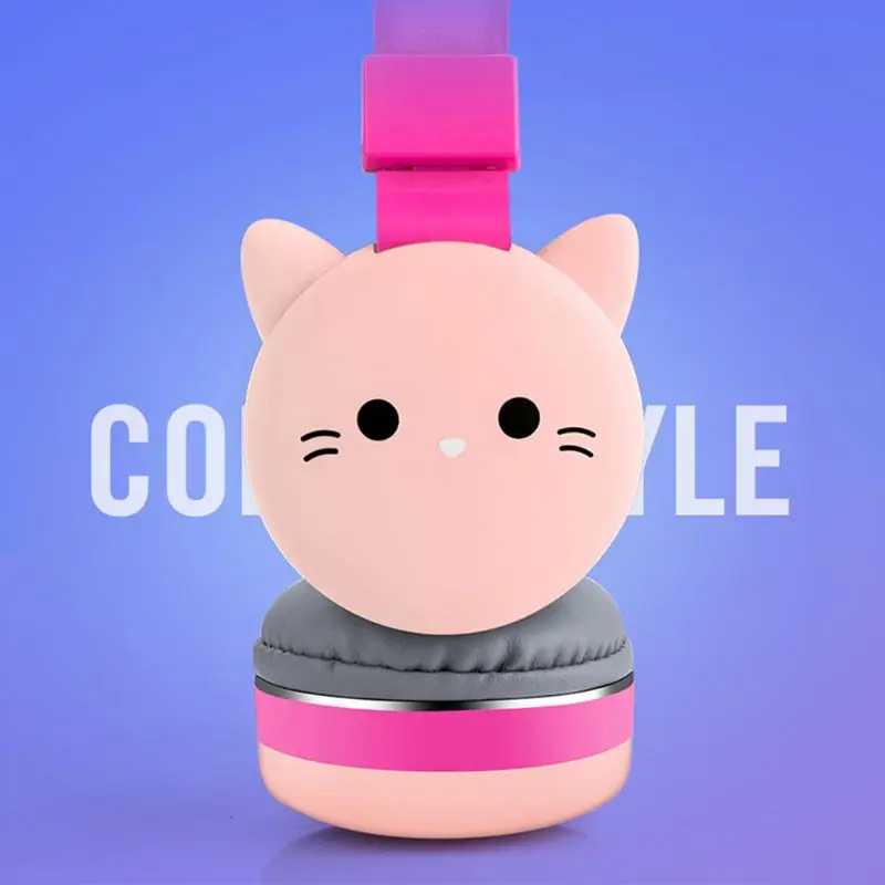 Wireless Music Headset Cartoon Blueooth Headphones Cat Rabbit Cute Animal Gaming Headset