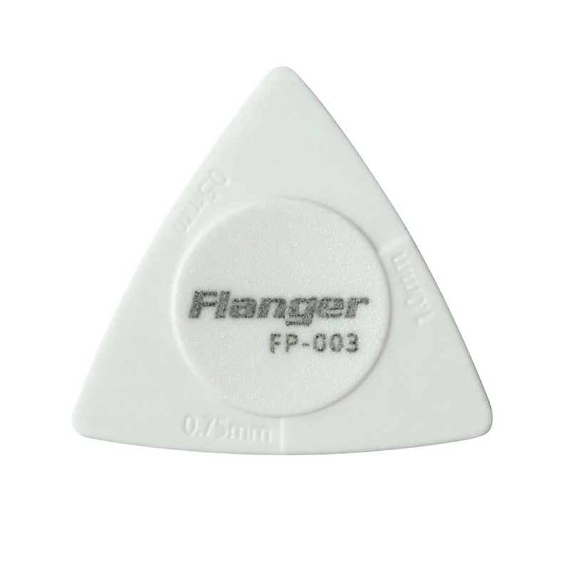 10pcs Flanger e-Guitar picks 1.0 0.75 0.5 mm Thickness in PC + ABS Material Antislip Style Picks White | Спорт и развлечения