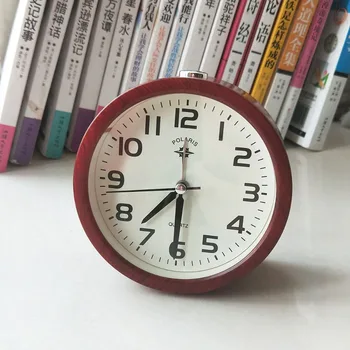 

Mini Alarm Clock Glow Round Old Night Light Sleep Machine Sunrise Alarm Clock Wake Up Light Radio Reveil Home Decoration XX60AC