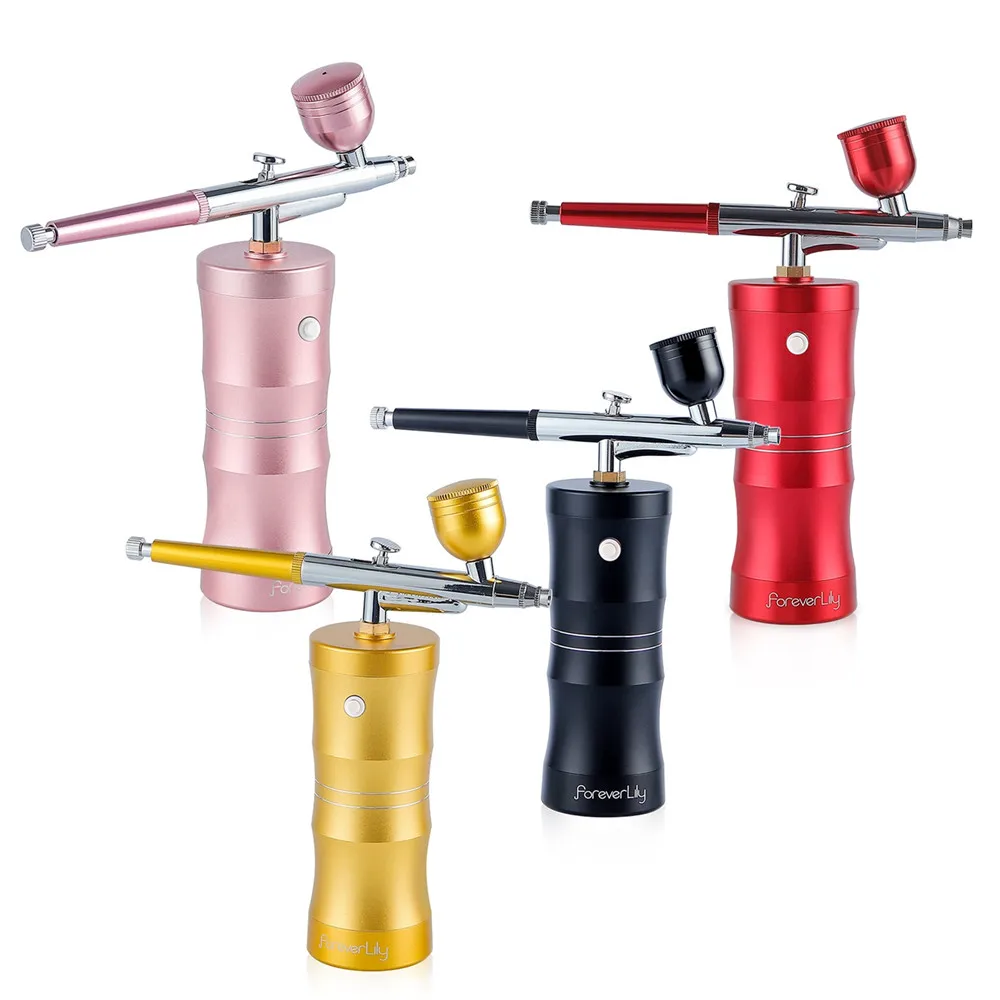 Portable Nail Airbrush With Compressor For Nail Art Pastry Makeup Paint Spray Gun Skin Hydrating Nano Mist Sprayer airbrush nail