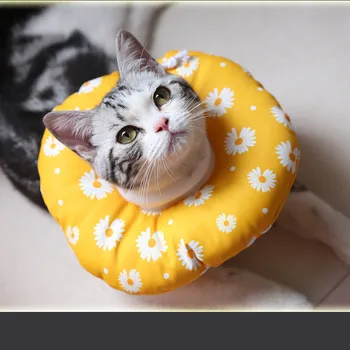 

Elizabeth Circle Cat Anti-bite Collar Anti-scratch Soft Headgear Cat Dog Pet Sterilization Shame Circle Cotton Collar Pet