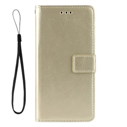 Luxury Leather Magnetic Wallet Flip Case - Premium Cover for T Phone 3 Pro (Gold)