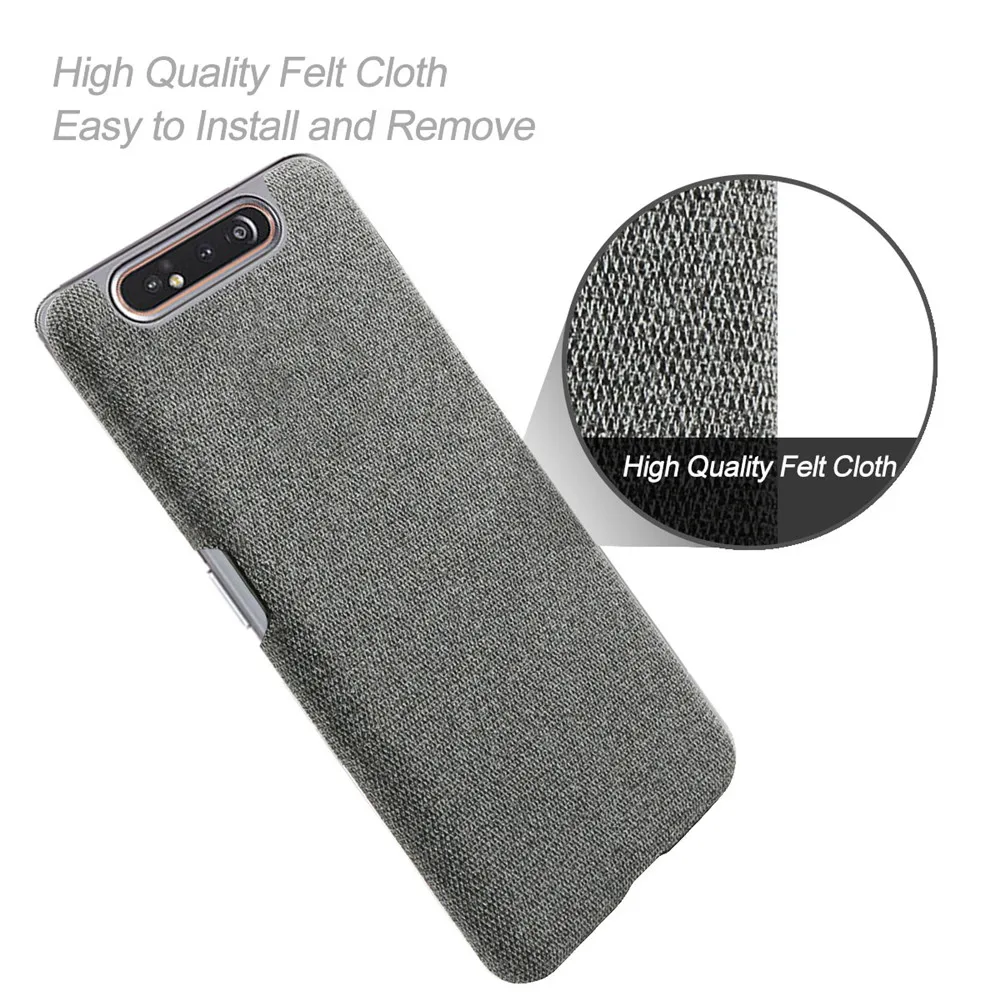 waterproof pouch for swimming Cloth Case For Samsung Galaxy A80 A53 A52 A12 A72 A33 A32 50 Slim Retro Cloth Phone Cover for Samsung A80 A 80 SM-A805F/DS 6.7'' cell phone lanyard pouch