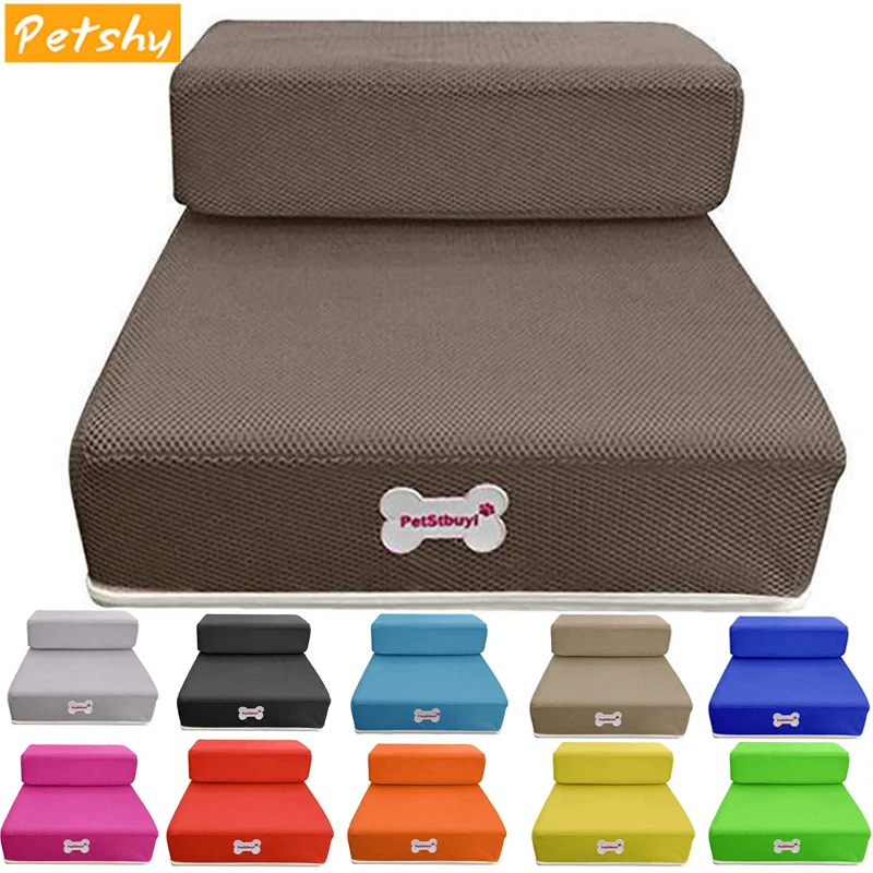 

Petshy Dog House Cat Small Dog Steps Stairs Pad Puppy Kitten Ramp Ladder Removable Pet Ramp Ladder Bed Sofa Stairs Pet Supplies