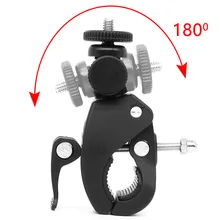 Tripod-Mount Bracket Screw-Clip Bicycle-Handlebar-Clamp Bike Gopro DSLR DV 1/4-Camera