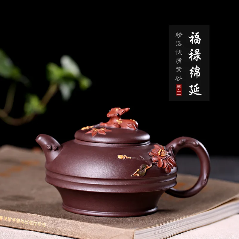 

Yixing Clay Teapot Raw Ore Purple Clay Entirely Handmade System Genuine Product Often yue hong Genuine Product Fluke Stretching