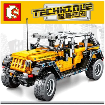 

Blocks off-Road Vehicle Assembled Small Particles 701601 Technology Sports Car Convertible Children Building Blocks Toy Model