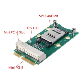 

Mini PCI-E Adapter with SIM Card Slot for 3G/4G WWAN LTE GPS Card Mini PCI-e Adapter