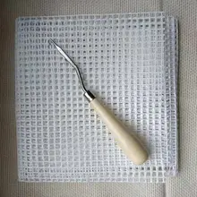 Бесплатный коврик с узором Hooking Mesh Canvas деревянный изогнутый крюк с защелкой DIY Kit инструмент для гобелен, ковер для изготовления вышивки ремесла Декор