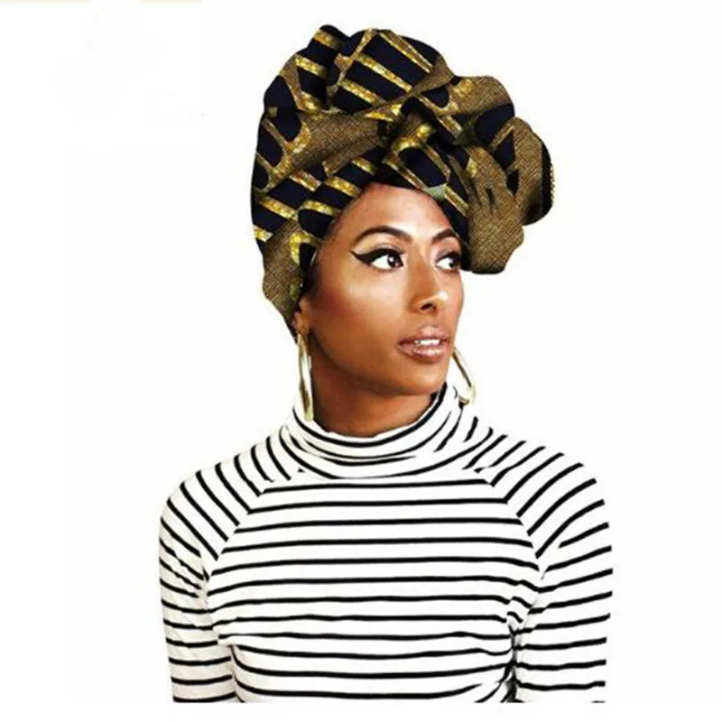 Африканская одежда, Африканское полотенце для женщин, повязка на голову, напечатанный шарф, тюрбан, богатый Базен, нигерийский головной убор, Дашики, костюмы 90X110 см - Цвет: 336