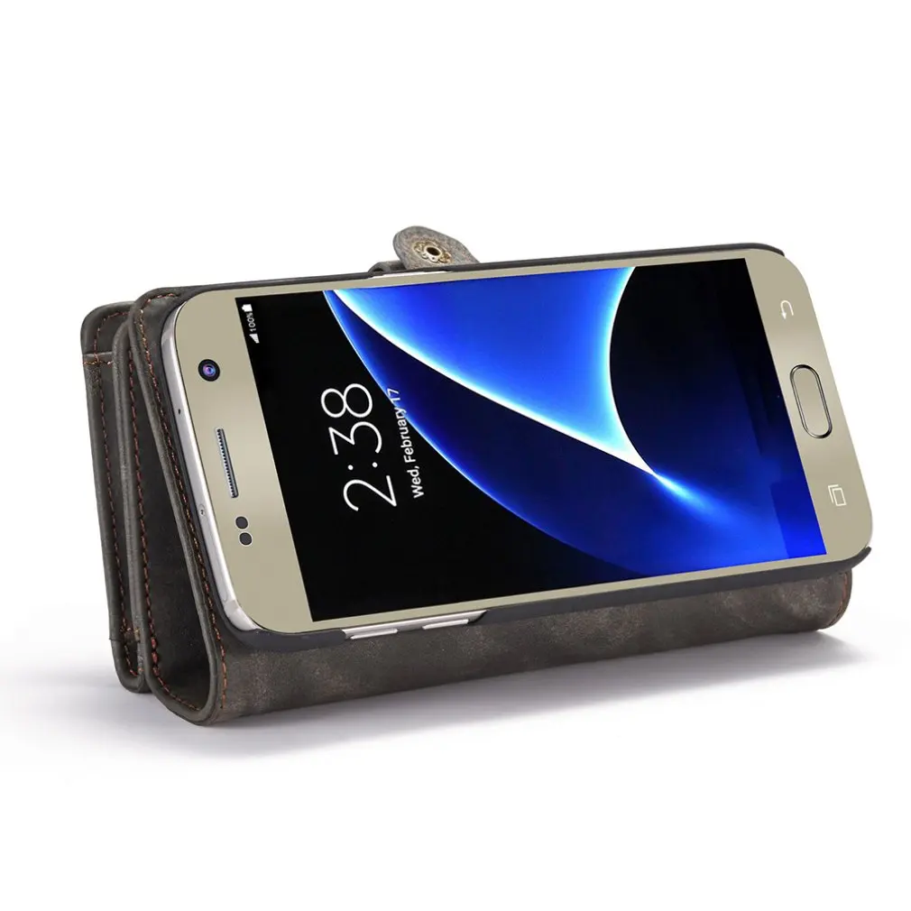 Съемный чехол-бумажник для мобильного телефона samsung S7/S8/S9/Note8 Note9/Note10/S10/A20/A30/A40/A50/A70/A80/A90