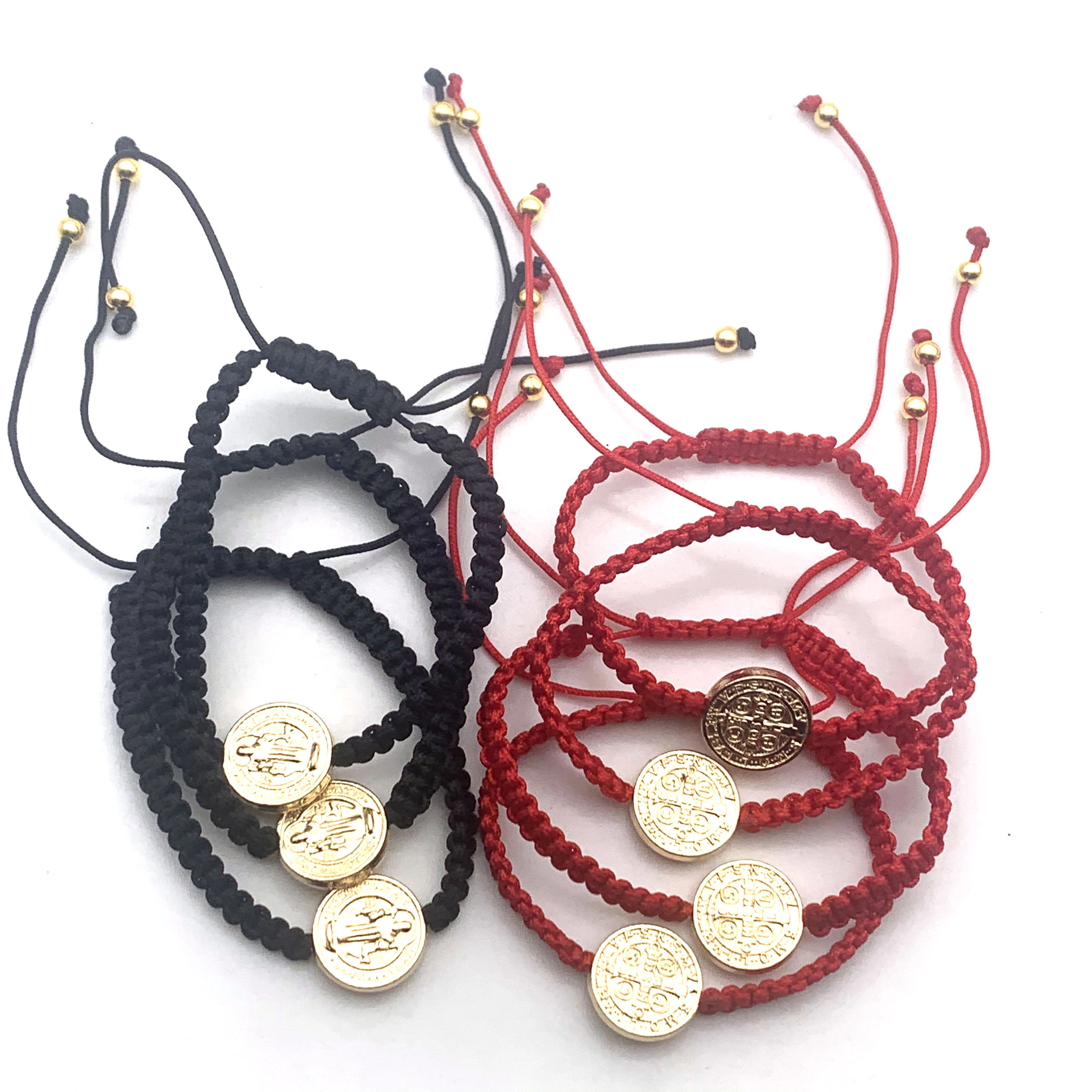 Selling in Europe and America Saint Benedict Pendant Hand woven Red