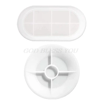 

2 Pcs Resin Crystal Epoxy Mold Jewelry Tray Casting Silicone Mould DIY Crafts Soap Dish Ring Holder Making Tools Drop Shipping