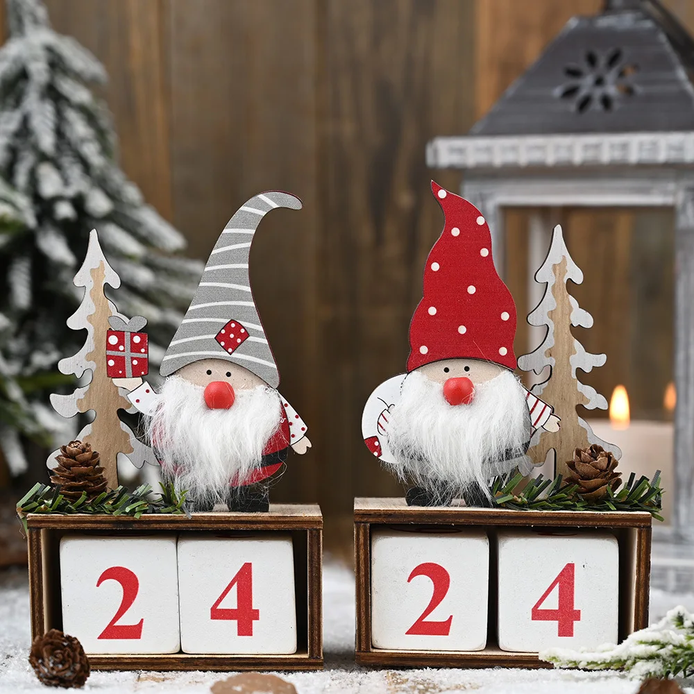 

Christmas Calendar Merry Christmas Decorations for Home Noel Xmas 2021 New Year Gifts Santa Claus Dolls Elf Decor Navidad