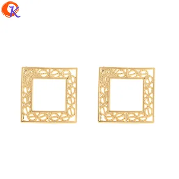 

Cordial Design 100Pcs 22*22MM Jewelry Accessories/Earrings Connectors/Hand Made/Square Shape/DIY Jewelry Making/Earring Findings