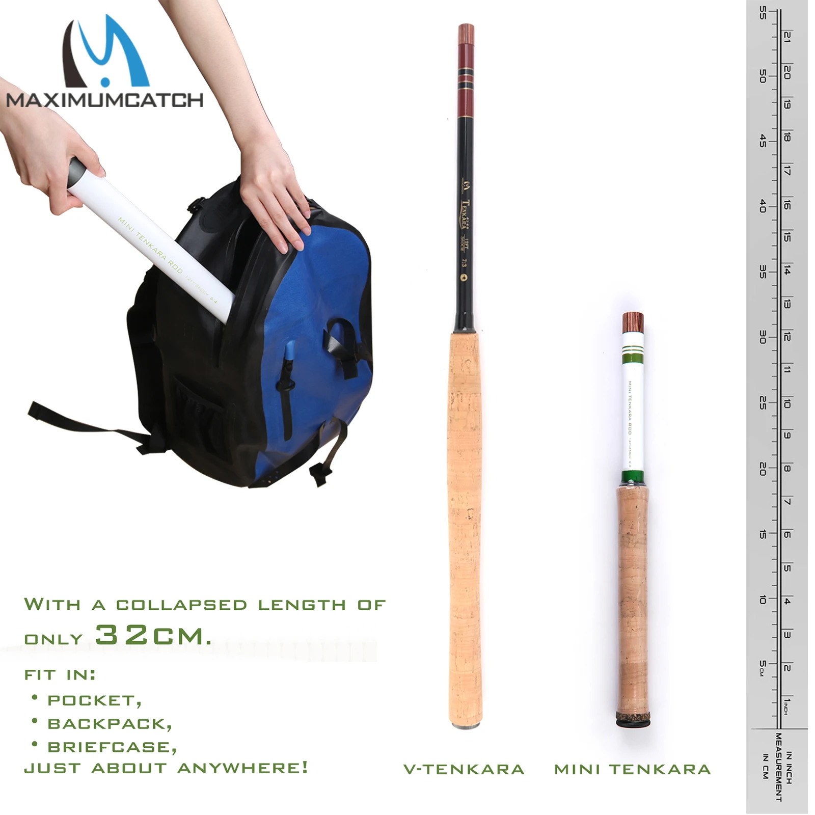 Maximumcatch ڷ ī ö ˴, 6:4 ׼, ź  ö ε, 32cm Ʃ, 12ft, 360cm, 15 
