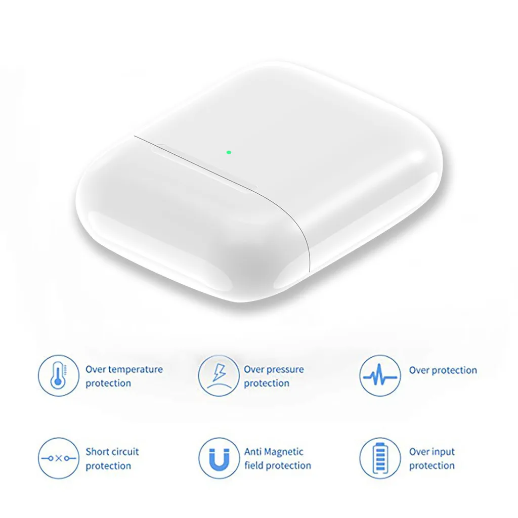 Binmer Bluetooth Air pods Быстрое беспроводное зарядное устройство чехол Замена для Airpods 1/2th беспроводные наушники чехол-L927