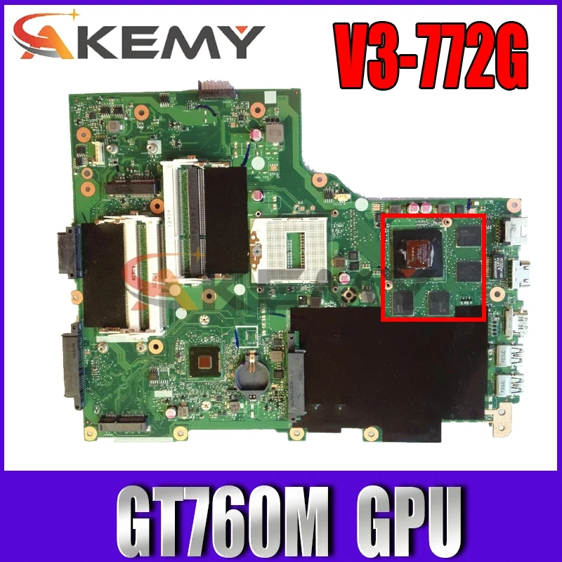 V3-772G материнская плата для ноутбука ACER aspire V3-772 E1-772G Материнская NBM8S11001 EA VA70HW GPU GT760M