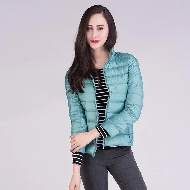 Duck Down Jacket For Men&women Winter Warm Coat Down Full Sleeve Solid Snow-outwear Lightweight Coat Outdoor PLUS SIZE - Цвет: Women 13