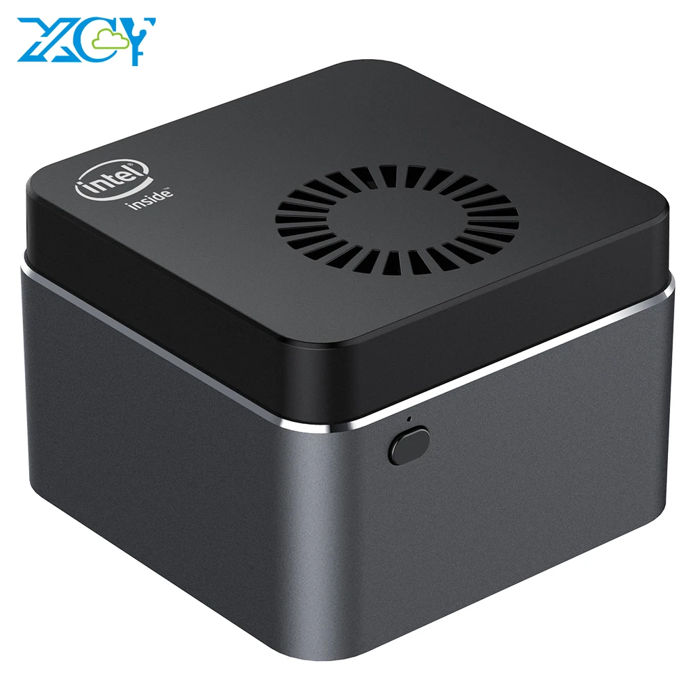 XCY PC portátil pequeño Intel Celeron N4100 Quad núcleos 8GB LPDDR4 128GB M.2 SSD 2,4G/5,0G Wi-Fi Bluetooth 4,2 4K 60Hz Windows 10