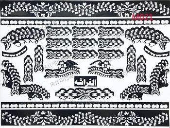 

Hot India Henna Temporary Tattoo Stencils For Hand Leg Arm Feet Body Art CNT 66