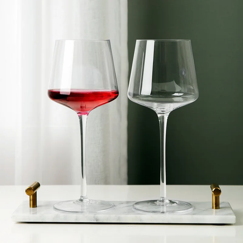 

650Ml Collection Level Handmade Red Wine Glass Ultra-Thin Crystal Burgundy Goblet Art Big Belly Tasting Cup