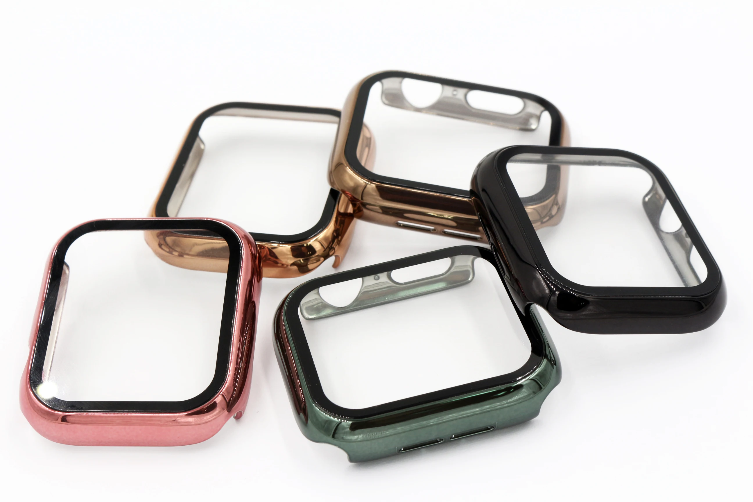 Чехол URVOI для Apple Watch series 6 SE 5 4 3 2 матовый пластиковый бампер с твердой рамкой чехол