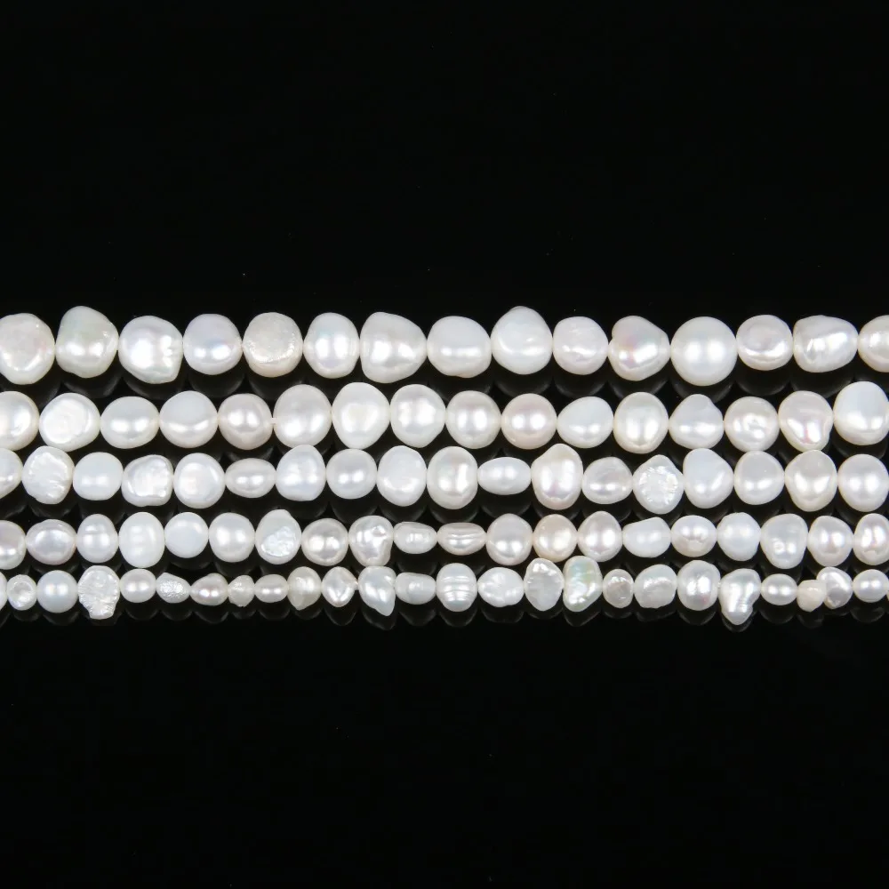 Natural Freshwater Pearl Baroque White Pink Black Irregular Beads For Jewelry Making DIY Earring Bracelet Necklace Accessories