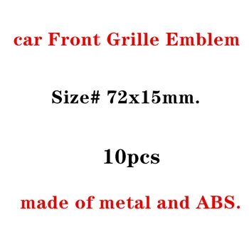 

10X New Auto car Matt silver chrome black metal grille emblem for Audi S line Sline A4 S4 RS4 A6 TT A3 Emblem