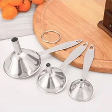 Кухонные гаджеты из нержавеющей стали специи винная фляжка фильтрующая Воронка Многофункциональная портативная прочная мини-воронка