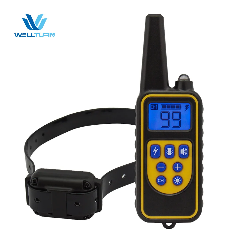 

Remote Control Dog Trainer 800 M Remote Control Distance Training Device LCD Backlight Display