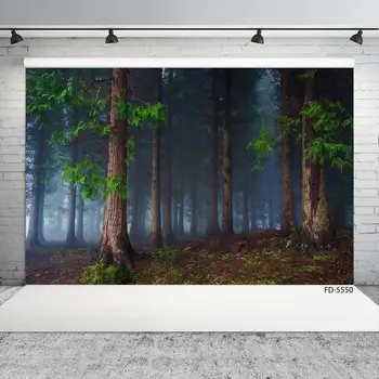 

Forest Dark Photographic Backdrop Computer Printed Fond Backgrounds Photo Studio for Children Baby Portrait Photophone Props