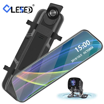 

Dash cam 10" stream media Car Rearview Mirror DVR mirror Super night vision 1080P Car camera two cameras Video Recorder Dash cam