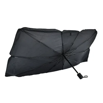 

Car Summer Sunshade Foldable Front Retractable Windshield Umbrella With Storage Bag Car Sunscreen Cooling Sunshade