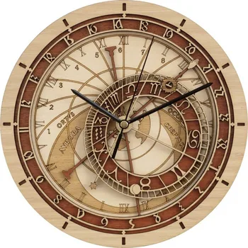 

Prague Astronomical Clock Wall Art Astrology Decorative Wall Watch Artwork Prague Gift WF106